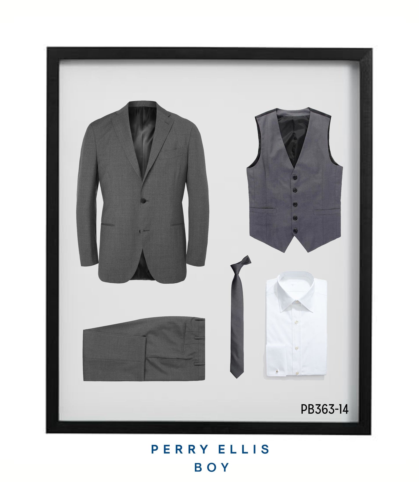 Perry Ellis Boys Suit Medium Grey