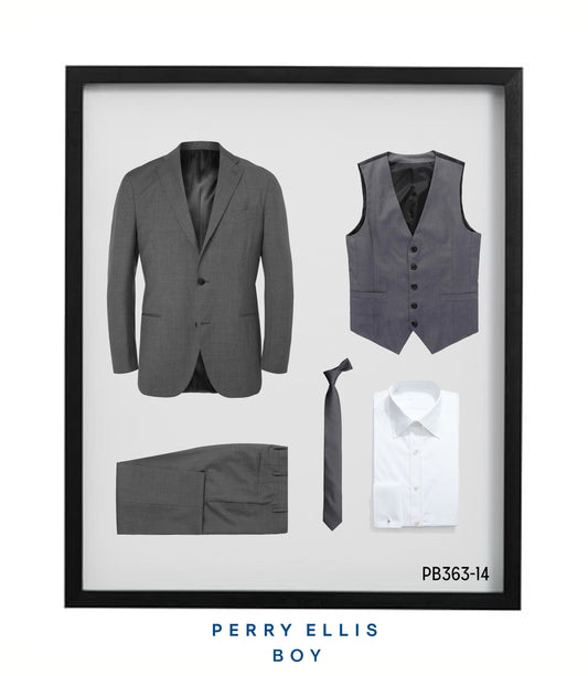 Perry Ellis Boys Suit Medium Grey
